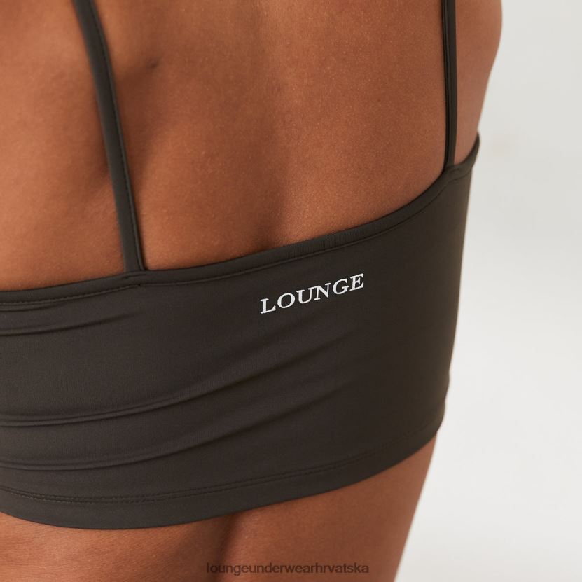 hr Lounge žene skraćeni majica s majicom x jess hunt isprano crno N0V4DZ800 odjeća - Image 5