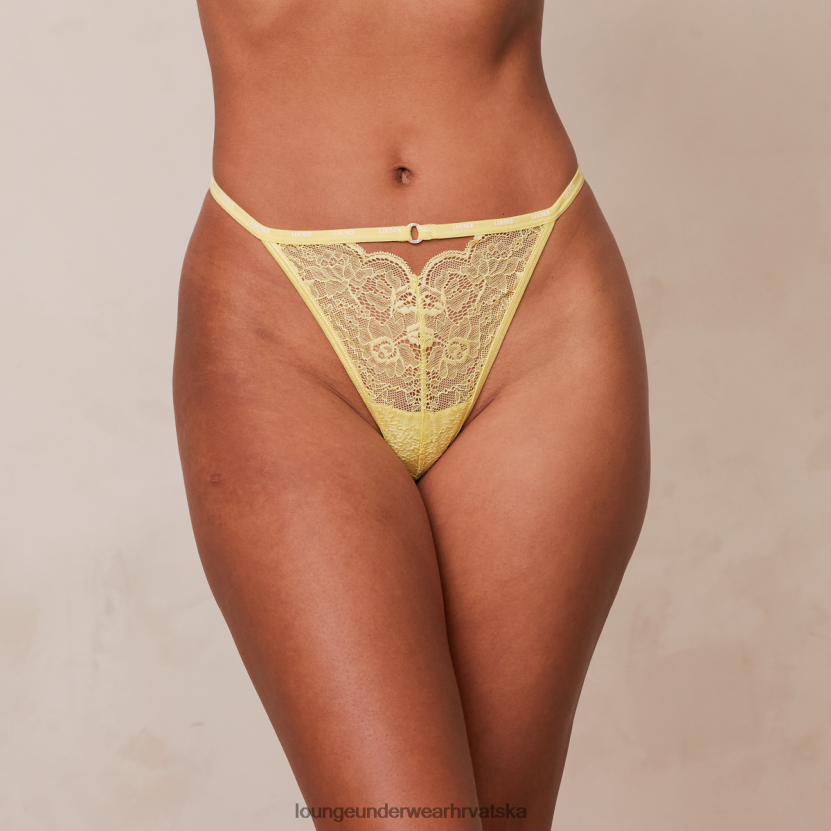 hr Lounge žene špijunka lace strappy g-string limun N0V4DZ732 donje rublje - Image 1